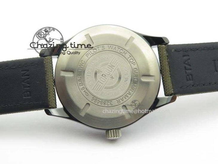 MIROTIME 0208 SunProtective MARK XVII IW324702 Real Ceramic MK Best Edition Green Dial On Green Nylon Strap A 7288